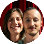 VIR RUIZ i JOSÉ MORENO per la direcció de l’obra Entre nosaltres, representada pel GRUP DE TEATRE DE LA FALLA EL CANET.