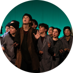 JOVE COMPANYIA DE L’ÚLTIM TOC TEATRE per la representació de l’obra Recostruïnt Frankenstein.